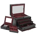 Wolf Designs Women's Queen's Court Collection Large Black Jewel Case #356961