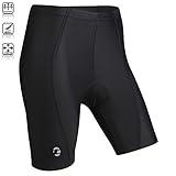 Tenn Ladies Coolflo 8 Panel Padded Cycling Shorts - Black - 12-14