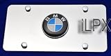 BMW roundel emblem on Stainless Steel License Plate