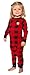 Sleepyheads - Bear Cheeks Lazy One Adult Red & Black Plaid Flapjacks (Lrg)