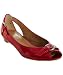 Stuart Weitzman red patent leather 'Chit Chat' flats