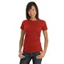 District Threads Junior Ladies 100% Organic Cotton Perfect Weight Tee, Fire Red, Medium