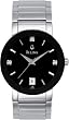 Bulova Diamond Steel Black Mens Watch 96D18 Bulova Diamond Steel Black Mens Watch 96D18