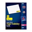 Avery Neon Laser Labels, Rectangle, 1 X 2-5/8, Fluorescent Yellow, 750/Pack (AVE5972)