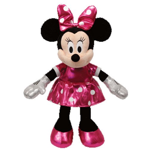Disney Ty Minnie Mouse - Sparkle Pink Small Plush
