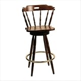Alston 3638/30 30" Colonial Swivel Barstool in Honey Oak