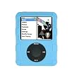 Apple 3rd Generation iPod Nano 4gb 8gb Video Premium Silicon Skin Case Cover With Adjustable Sports Armband and LCD Screen Protector - Available in 12 Color Choices, VER2.0-BLUE (MP3 Player NOT Included)