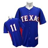 (マジェスティック)Majestic MLB レンジャーズ #11 ダルビッシュ有 AC Cool Base Player BP ユニフォーム 2011 (ブルー) ダルビッシュ有