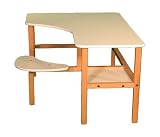 Wild Zoo Grade School Computer Desk - white / tan