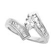 14K White Gold Diamond Solitaire Engagement Ring - 0.78 Ct.