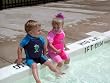 Swimsafe Floatsuit - Navy/Electric Blue Size 3-4