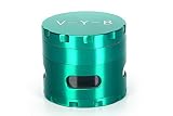 Large Spice Tobacco Herb Weed Grinder - Four Piece with Pollen Catcher - 2.5 Inches - Premium Grade Aluminum