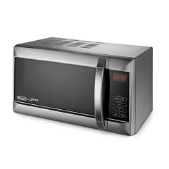 DeLonghi MW 505 Mikrowelle silbermetall Esclusivo Line 3 Garkombinationen 30 min Timer