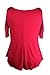 Chase Secret Womens Sexy V-Neck Lace Off Cut Out Shoulder Tops Shirt Red L