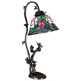 19 Inch H Tiffany Rosebush Gooseneck Accent Lamp Table Lamps