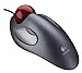 Logitech Trackman Marble Mouse, Four-Button, Programmable, Dark Gray