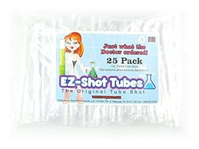 Original EZ Shot Tubes Clear 25 Pack Drink