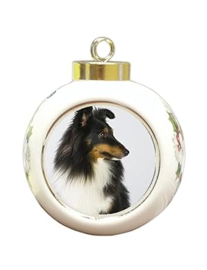 Sheltie Dog Christmas Holiday Ornament