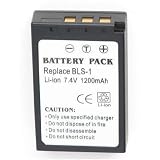 BLS-1 PS-BLS1 Rechargeable Lithium Ion Battery for Olympus Evolt-Series E-400/E-410/E-420/E-450/E-620, Pen Digital E-P2/E-P1