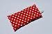 Wärmekissen 40x20 cm - Punkte rot weiss - Kirschkernkissen