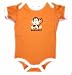 Monkey Business - Silly Baby Onesie, Orange Mango