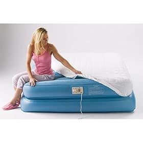 AeroBed Hi Rise Premium Queen Airbed, 18" High, Built-in pump, Mattress Cover, Carry Bag