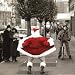 Christmas Cards Charity Pack of 8 - Flashing Santa