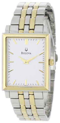 Bulova Men's 98A115 Classic Two-Tone Tank Watch