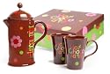 La Cafetiere Chocolatiere Hot Chocolate Gift Set, Funky Design