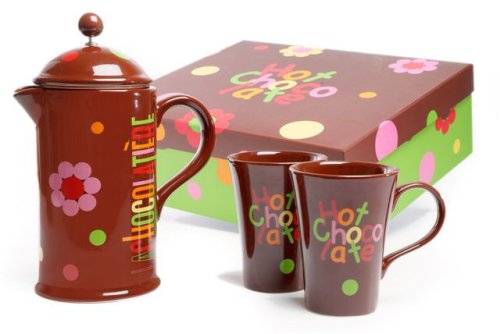 La Cafetiere Chocolatiere Hot Chocolate Gift Set, Funky Design