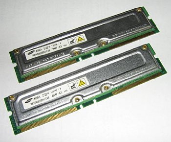 Samsung - Memory - 128 MB - RIMM 184-pin - RDRAM - 800 MHz / PC800 - 2.5 V