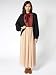 American Apparel Chiffon Double-Layered Full Length Skirt Medium-Tan