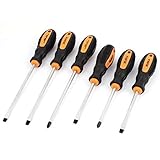 uxcell　ドライバー　ねじ回し　6点セット　プラスチックのハンドル　金属　マイナスプラスヘッド