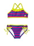 Hurley Girls 2-6X Minnow Stripe Sport Bra and Tunnel Swimwear