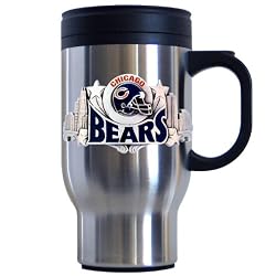 Siskiyou Sports Chicago Bears 18 oz  NFL Stainless Steel Travel Mug