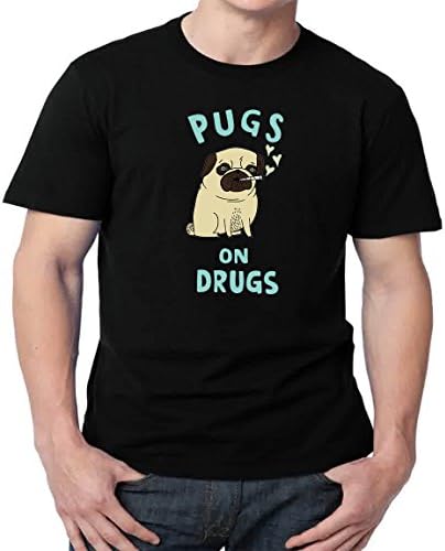 Pug In A Wrestling Mask And Cape T Shirt Medium Black