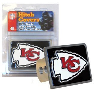Kansas City Chiefs Large Zinc Trailer Hitch Cover - NFL Football Fan Shop Sports Team Merchandise