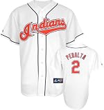 Jhonny Peralta Jersey: Adult 2010 Majestic Home White Replica #2 Cleveland Indians Jersey