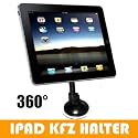PREISHAMMER - iPad KFZ Halterung - Flex Halter / iPad KFZ Saugnapf-Halter (für Auto, Kühlschrank, Tisch, Schrank, Fenster, Kacheln usw.) 360 grad drehbar!
