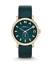 Marc by Marc Jacobs Baker Green Dial Green Leather Ladies Watch MBM1268