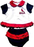 St. Louis Cardinals Majestic Baby Ruffled Diaper Dress6-9 Months
