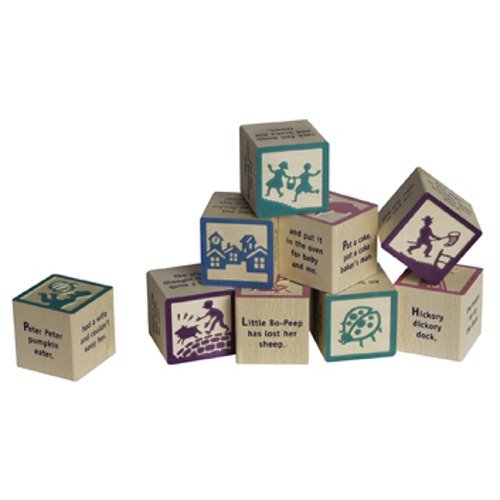 Childrens Toyshop  Toys : Nursery Rhyme Blocks (Set B) by Uncle Goose
