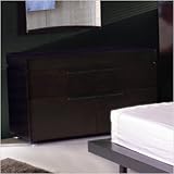 Milano Bedroom Slide Top Four Drawer Dresser in Espresso