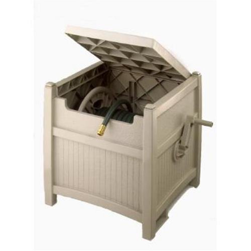 Suncast Hose Reel with Tracker, Hose Hideaway