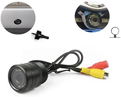 REARMASTER 10 LEDs 28mm Night Vision Backup Camera,Adjustable Two Use Flush and Bracket Mounting ,Guideline On/Off ,Reverse Rear View Camera for Cars SUV Vans Trucks