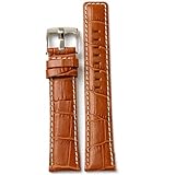 Watch Band Leather Honey Brown Sport Model 22mm
