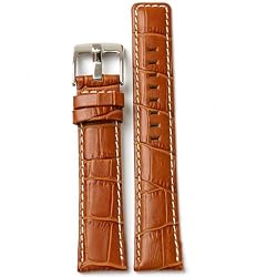 Watch Band Leather Honey Brown Sport Model 22mm