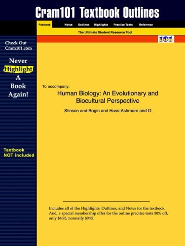 Cram101 Textbook Outlines to Accompany: Human Biology
