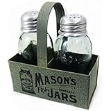 Mason's Jars Box Salt And Pepper Caddy