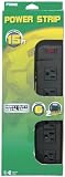 Prime PB001121 6-Outlet Power Strip wih 15-Foot Cord and Metal Housing, Black